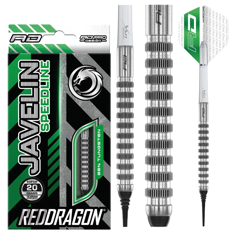 Red Dragon JAVELIN SPEEDLINE 18 gram barrel/20 gram full 85% Tungsten SOFT TIP