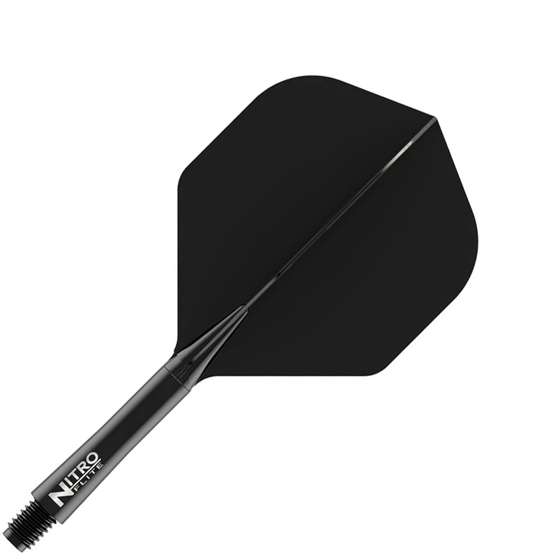 Red Dragon Nitro Flite Integrated Flight and Shaft System – No2 Intermediate Black & Black