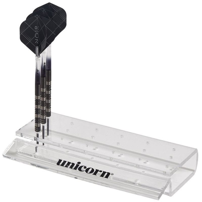 Unicorn Dart Stand – Holds 6 Sets Darts – Clear Acrylic
