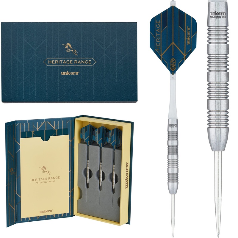 *Unicorn Heritage Darts – Steel Tip – T90 – 1976 – Multi Ringed 25g