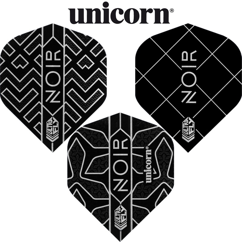 Unicorn – Noir – Big Wing Dart Flights Abstract