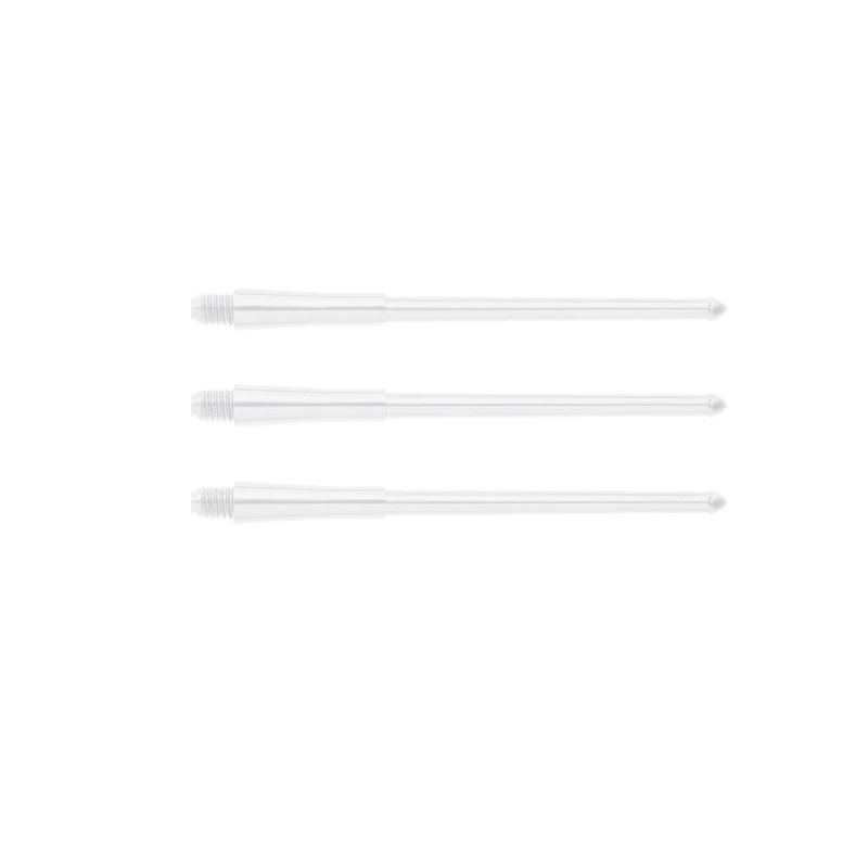 Winmau Stealth Molded Shafts Short – White Polycarbonate 20mm when Flights are attached White
