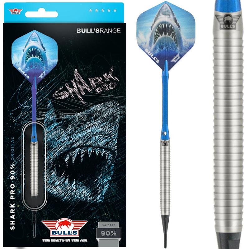 Bull’s NL Shark Pro 90% Tungsten 18 gram Soft Tip Dart Set