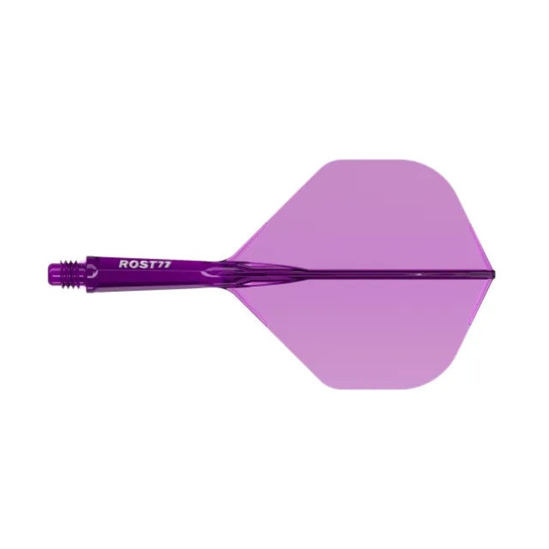 CUESOUL ROST 77 Integrated Dart Shaft & Flight – Big Standard Shape – Long – Transparent Purple Transparent Purple Long (33mm in length excluding thread) Big Standard
