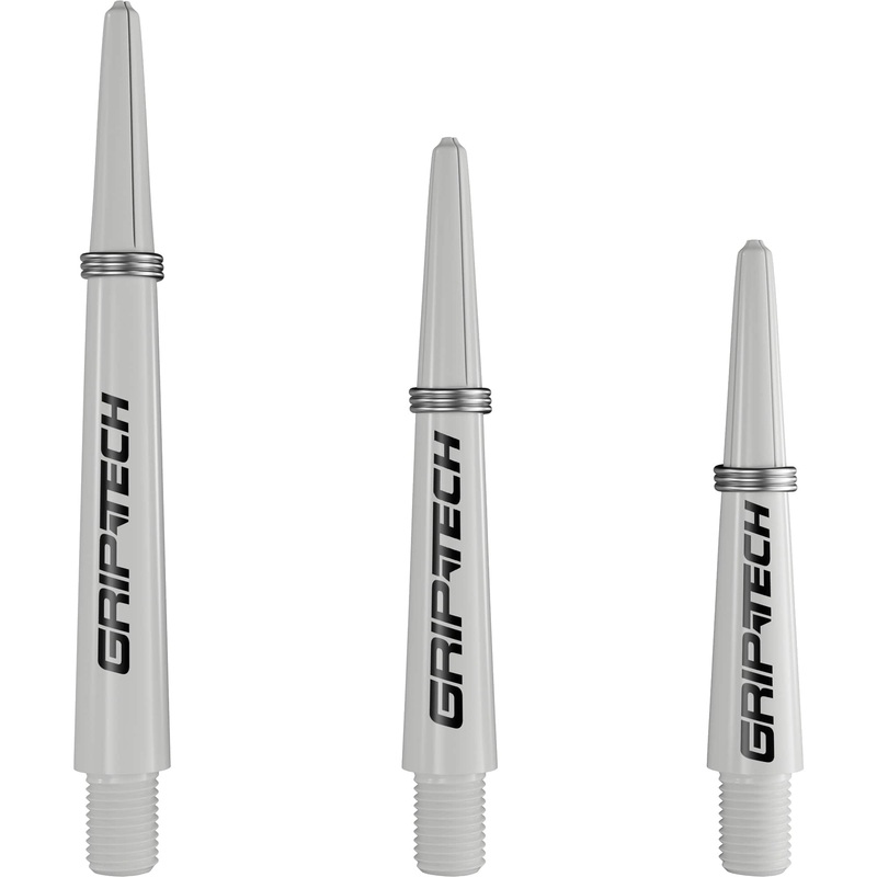 Goat Griptech Dart Shafts – Nylon Stems – White Short