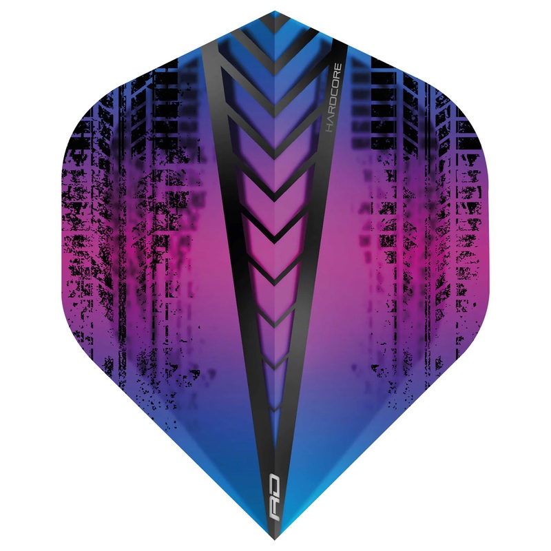 Hardcore Radical Rainbow Standard Dart Flights by Red Dragon