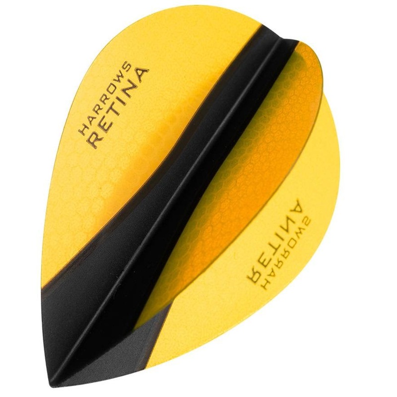 Harrows Retina-X Pear Yellow Dart Flights Yellow