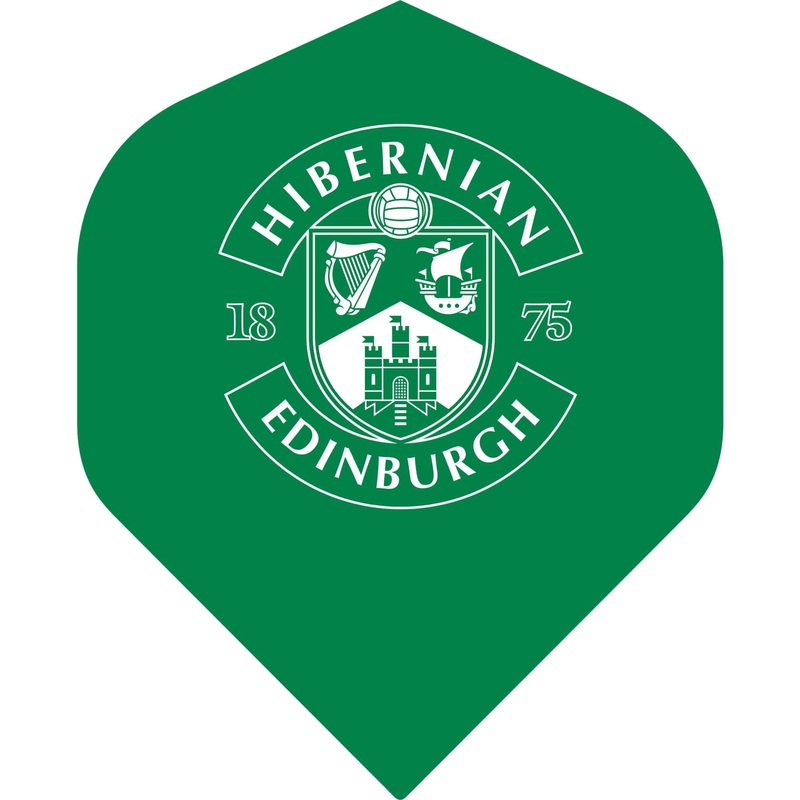 Hibernian FC – Official Licensed – Dart Flights – No2 – Std – F1 – Crest