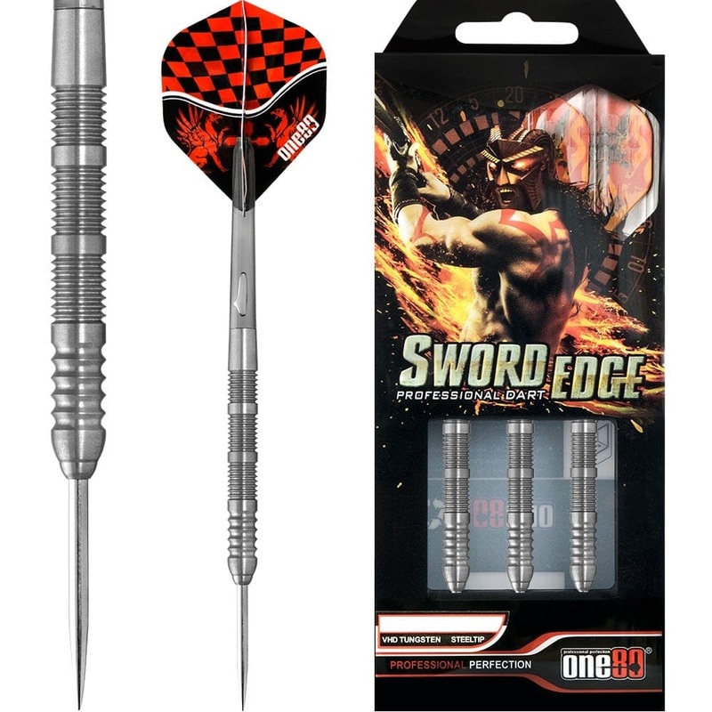 One80 Sword Edge Stilletto Darts – Steel Tip Tungsten – 22g 22g