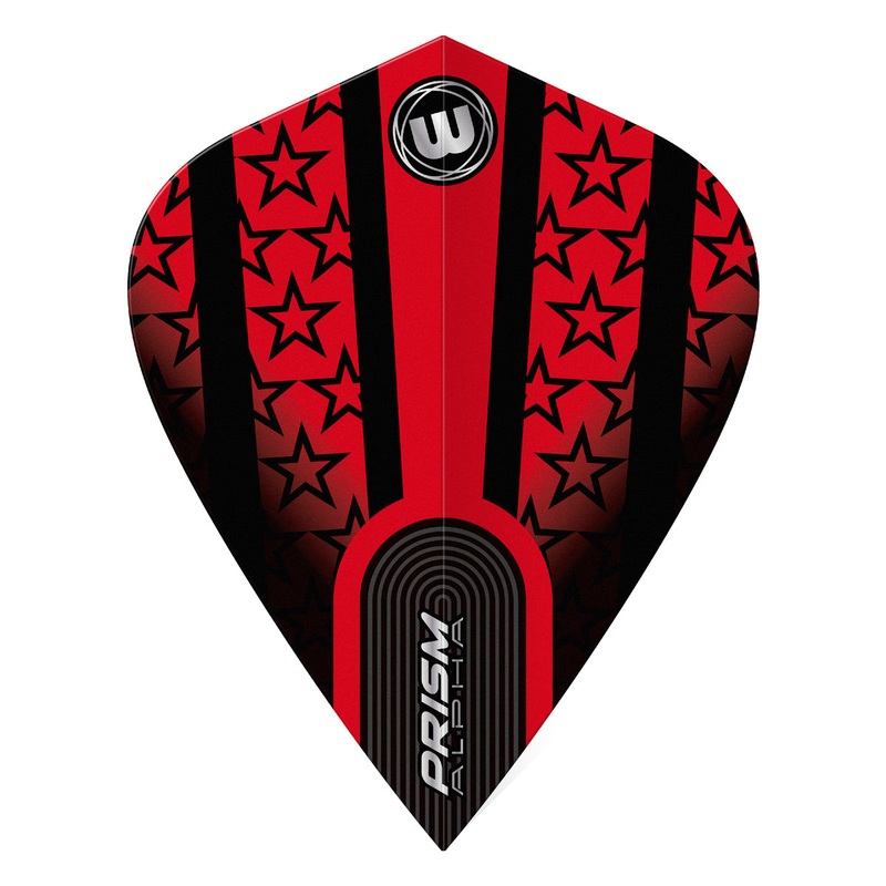 Prism Alpha Red & Black Stars Kite Flight by Winmau