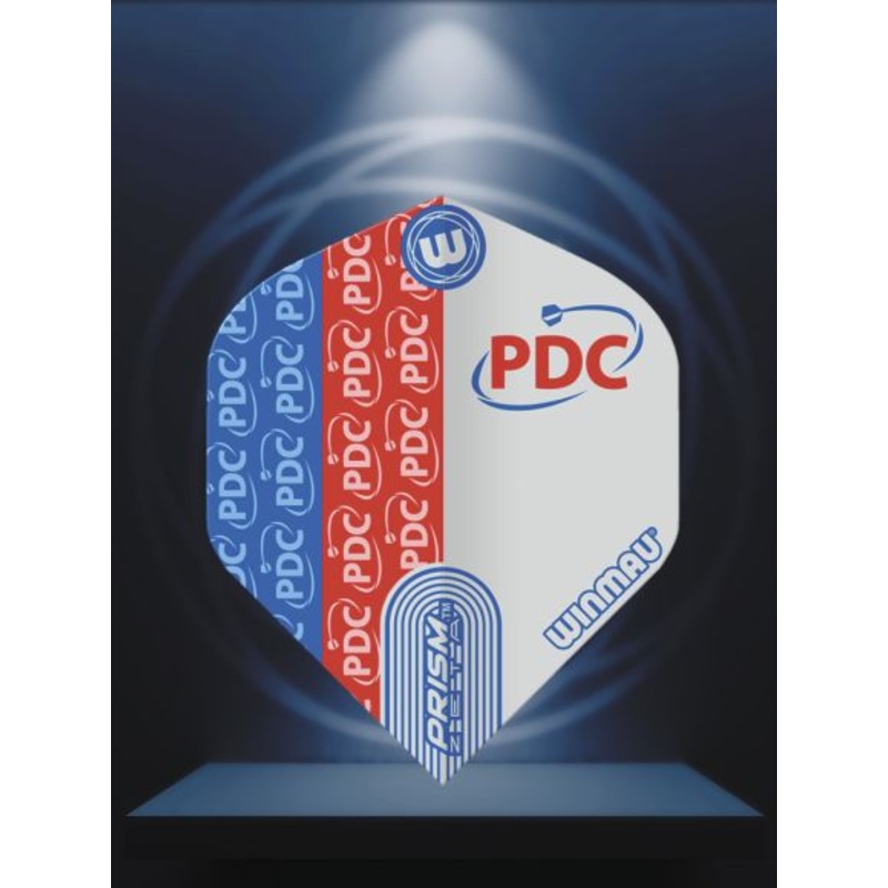 Prism Zeta Red, Blue & White PDC Flight Standard 100 Micron Poly metronic extra thick
