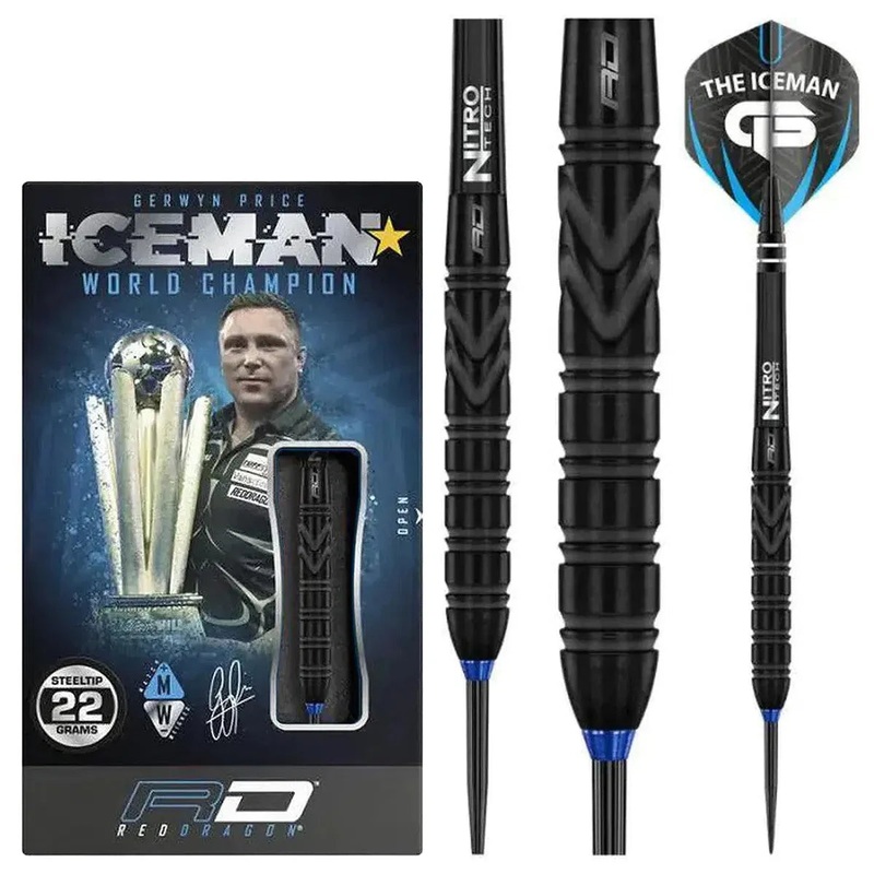 Red Dragon Gerwyn Price Black SE 90% Tungsten Steel Tip Darts 22 GRAM