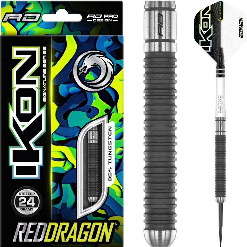 Red Dragon – Ikon 1.4 Darts – Steel Tip – 85% Tungsten – 22g 24g 26g 22 grams