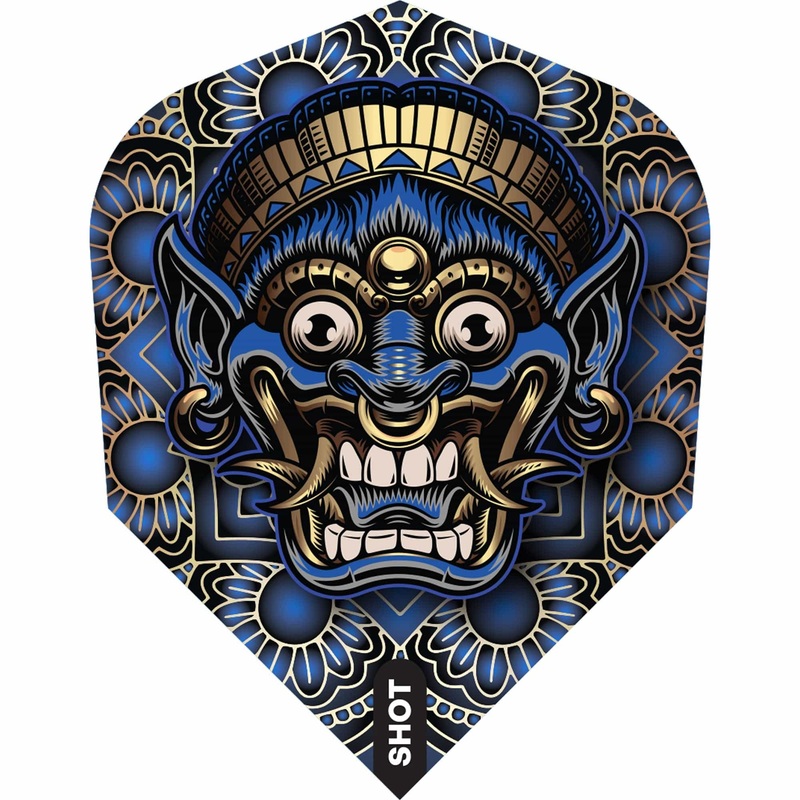 Shot Tribal Weapon Dart Flights – 100 Micron – Standard No6 – Java