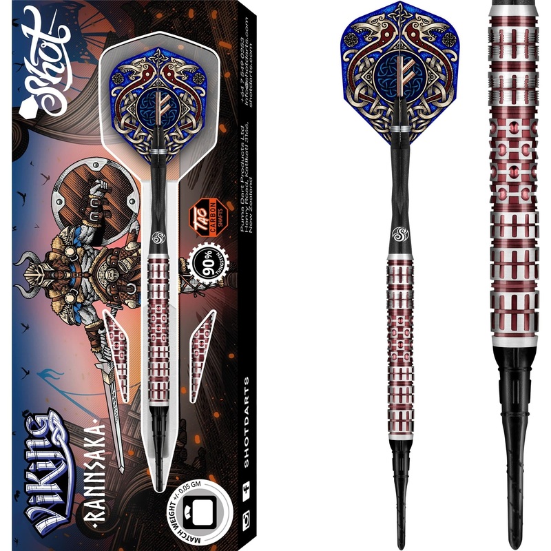 *Shot Viking Darts – Soft Tip – 90% Tungsten – Rannsaka 18g