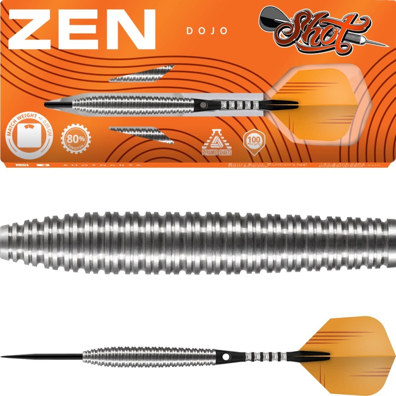 Shot – Zen Dojo Darts – Steel Tip – 80% Tungsten – 21g 23g 25g 21 grams