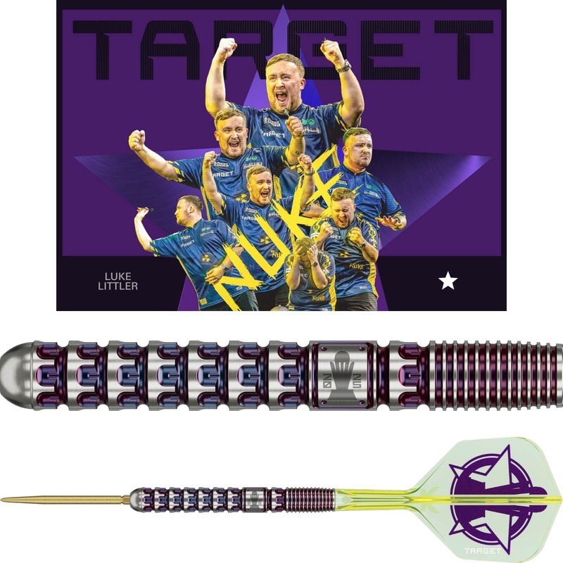 Target – Luke Littler World Champion Darts – Swiss Point – Steel Tip – 90% Tungsten – 23g