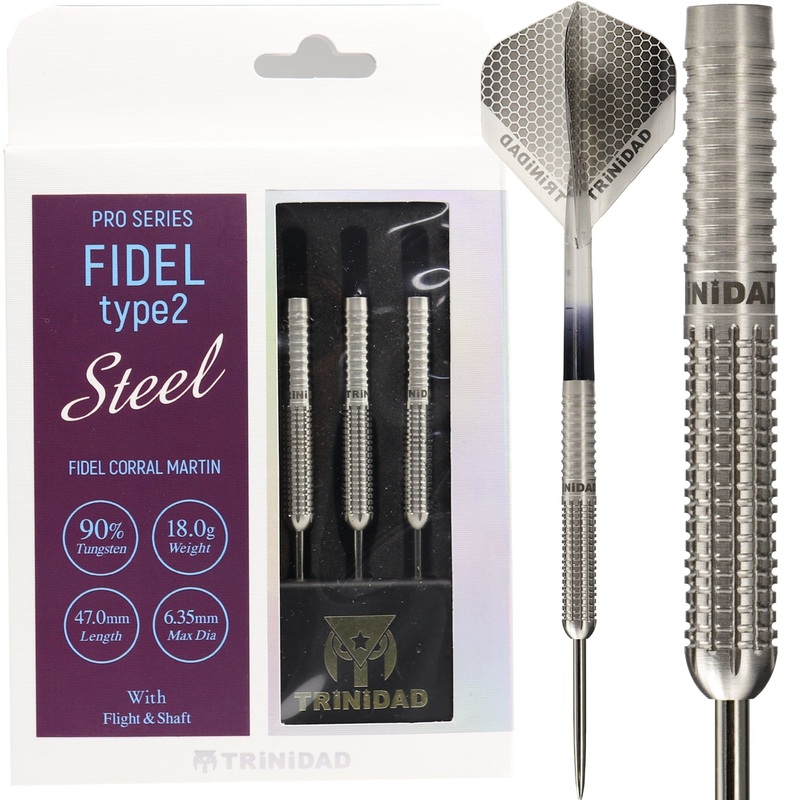 Trinidad Pro Darts – Steel Tip – 90% Tungsten – Fidel 2 – 18g