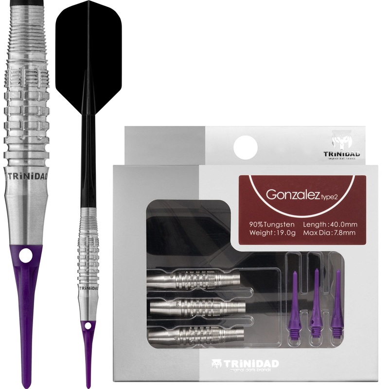 Trinidad Pro – Soft Tip Tungsten Darts – Gonzales Type2 21g