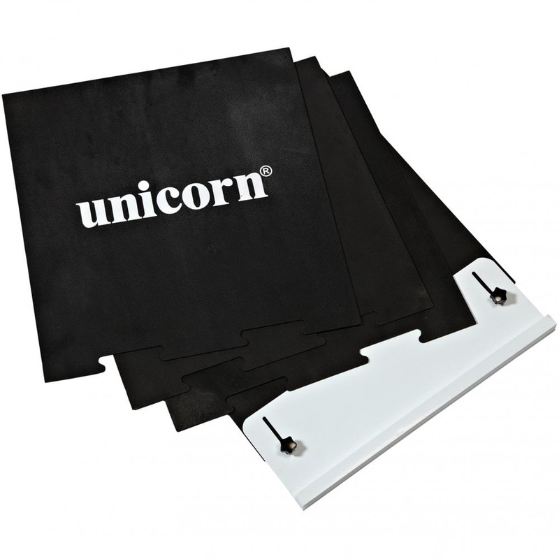 Unicorn Dart Mat – Lightweight And Portable – Raised Oche – Black