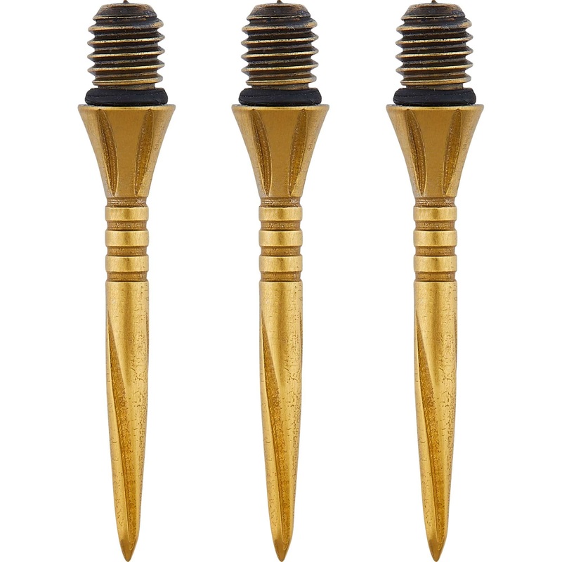 *Unicorn Volute Conversion Dart Points – Steel Tip – 27mm – Ringed – Gold