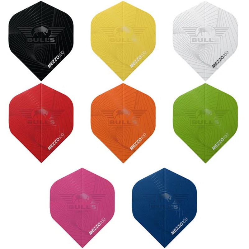 Bull’s NL Mezzo Standard No2 Flights 5 Pack Black