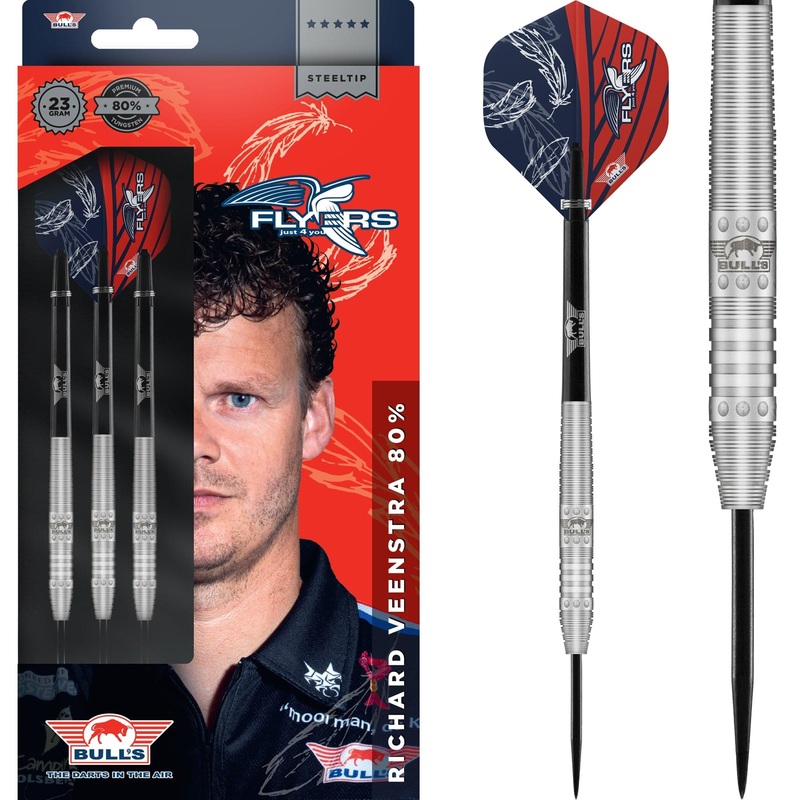 Bulls Richard Veenstra Darts – Steel Tip – 80% – Natural 23g