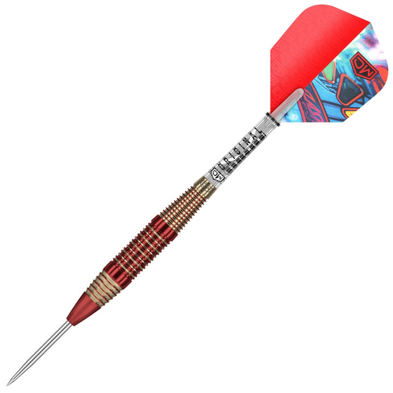 Dart World Flash Back Steel Tip Darts – 24gm Red