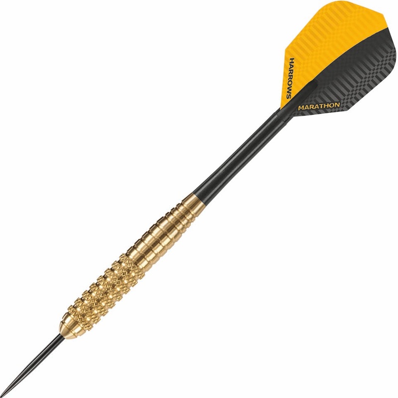 Harrows Club Brass Knurled Steel Tip Darts – 22gm