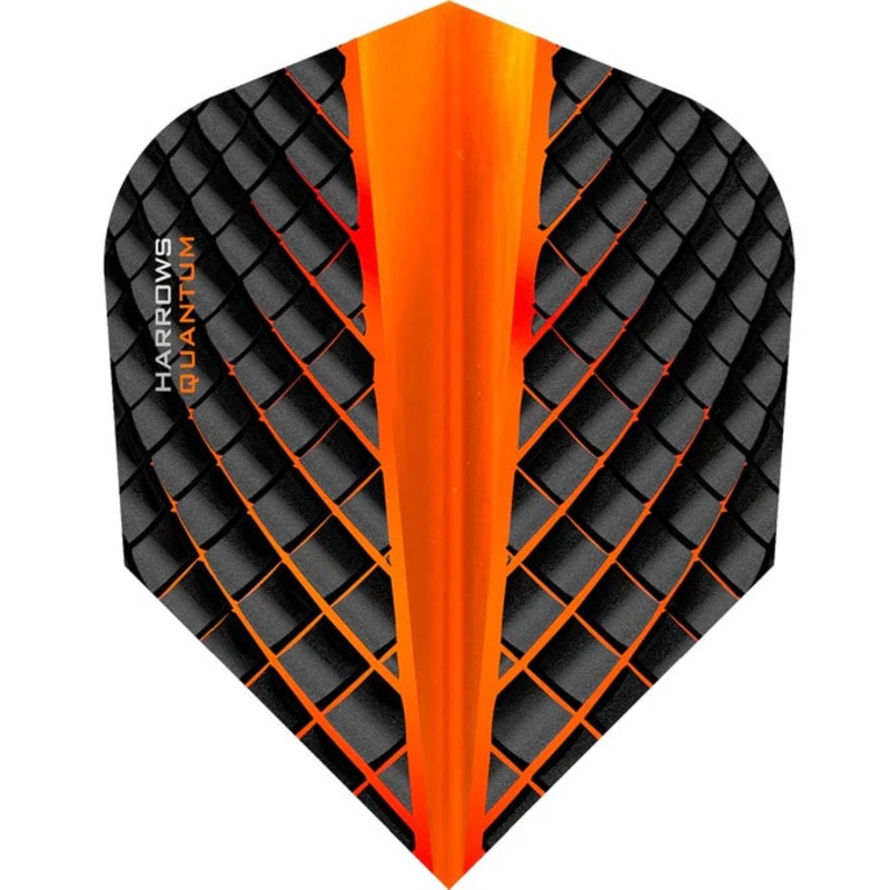 Harrows Quantum Orange Standard Dart Flights Standard 100 Micron Extra Strong