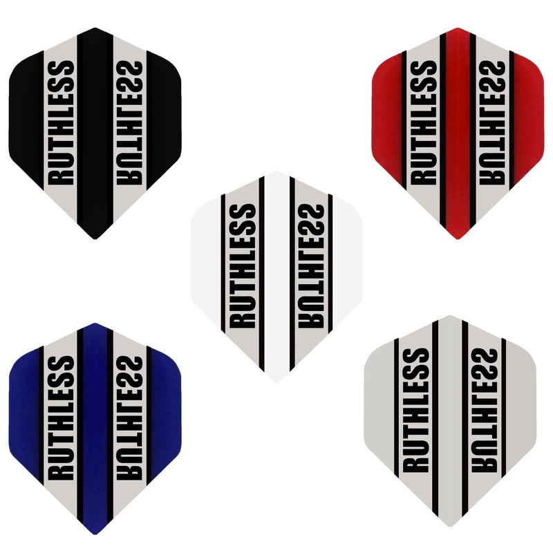 *Ruthless – Clear Panel – Dart Flights – 100 Micron – Mini – Std Black