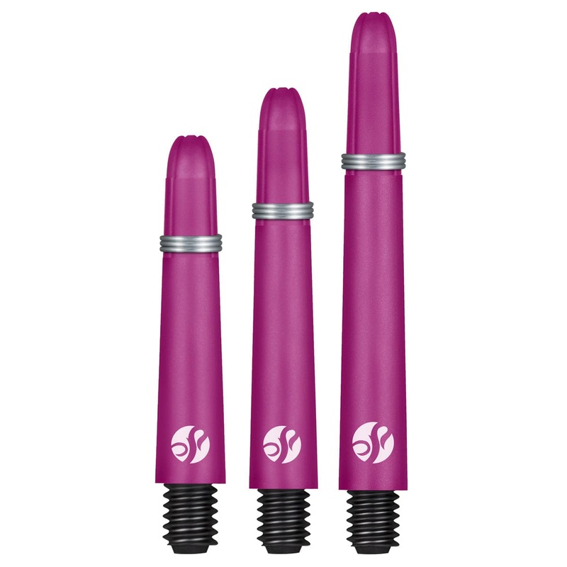 *Shot Koi Carbon Dart Shafts – with Springs – Pink Short