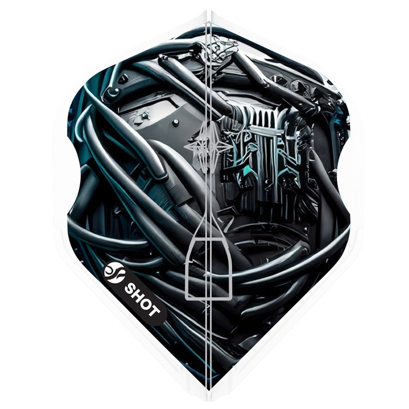 Shot L-Style EZ AI Cyberpunk Dart Flights – L1 / Standard