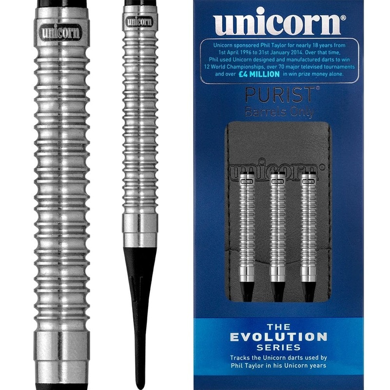 *Unicorn Evolution Darts – Soft Tip Tungsten – Phase 2 Purist 18g