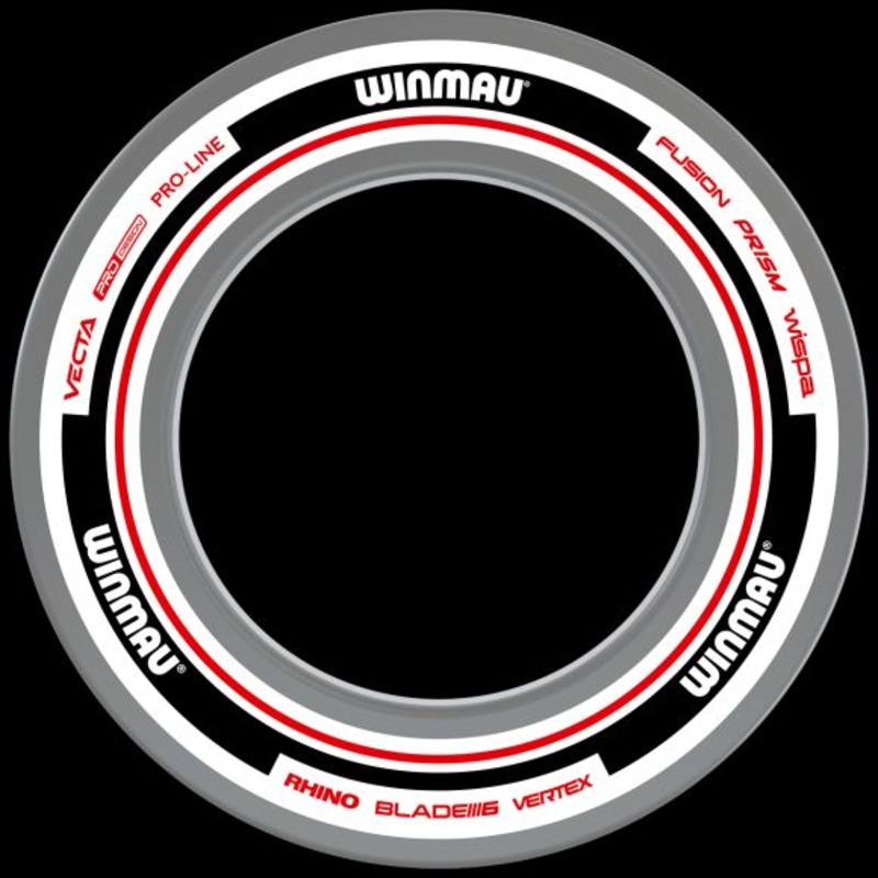 Winmau Advance White/Red Surround White/Red Not Included 43.6cm Inner Diameter, 67.5cm Outer Diameter