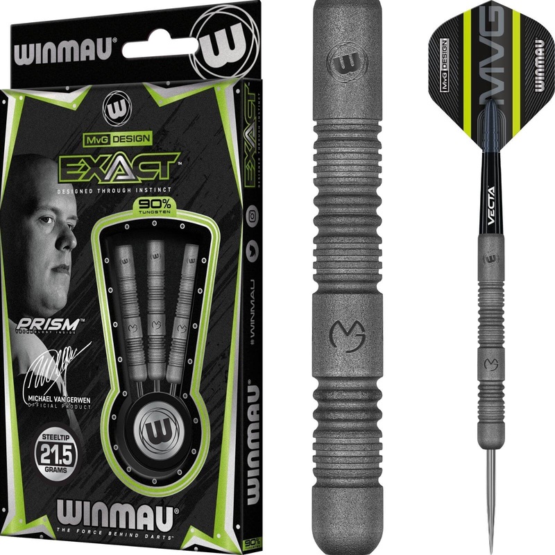 Winmau – MvG Exact Darts – Steel Tip – 90% Tungsten – 21.5g 23g 24g 25g 21.5 grams