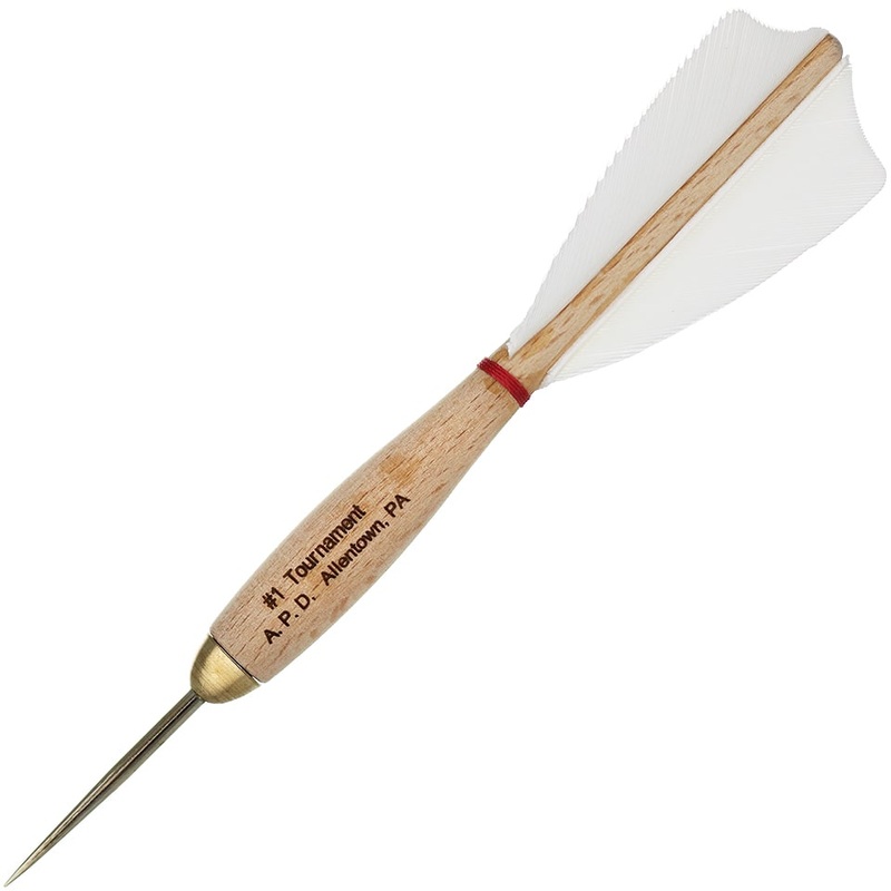 American Pro Dart Woody Steel Tip Darts – 13.5gm Large White (4 Sets)