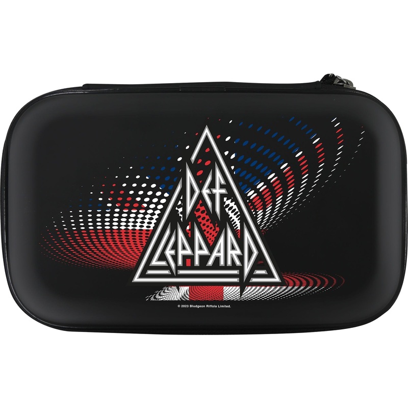 Def Leppard Dart Case – Official Licensed – Strong EVA – W6 – Union Jack – White Triangle
