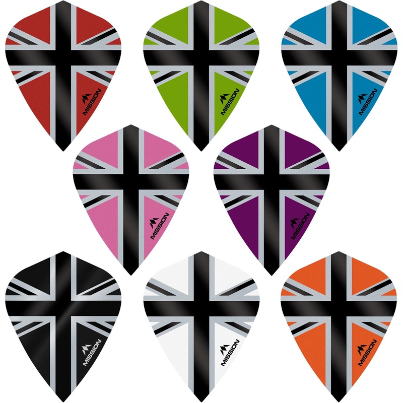 *Mission Alliance-X Union Jack Dart Flights – Kite Blue Black