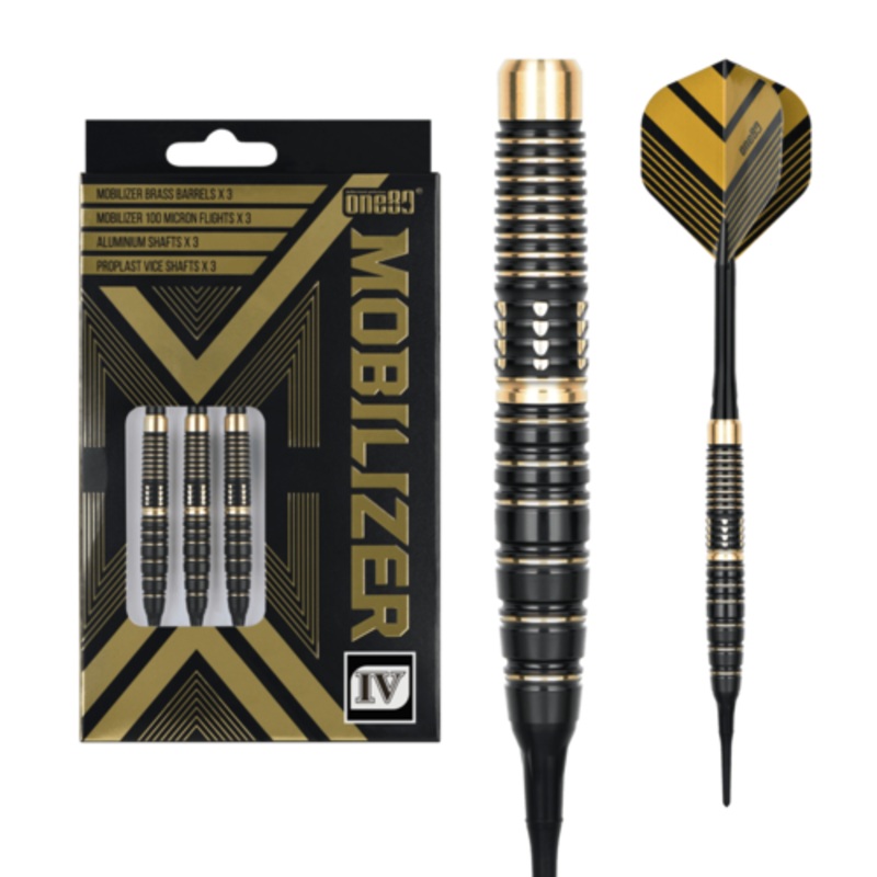 One80 Mobilizer 04 18 gram Brass Soft Tip Dart Set