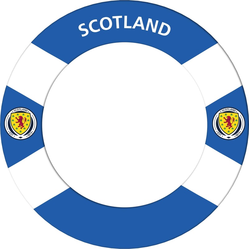 Scotland Football Dartboard Surround – Official Licensed – S2 – Blue