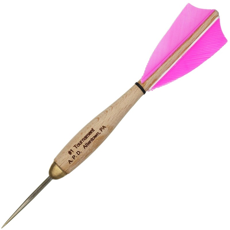 American Pro Dart Woody Steel Tip Darts – 13.5gm Pink (4 Sets)