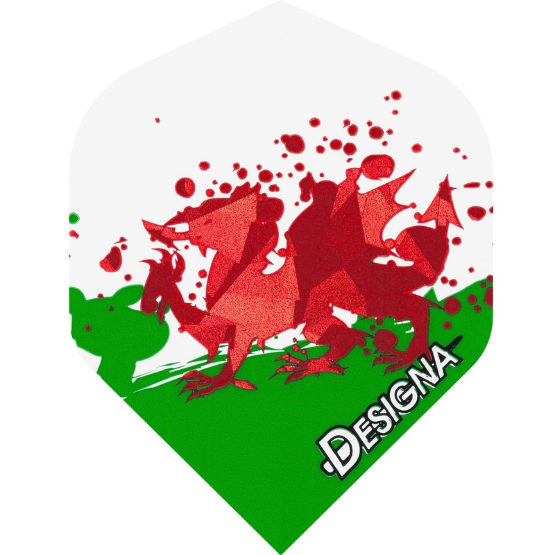 Designa Patriot Dart Flights – Hologram – Std – Wales