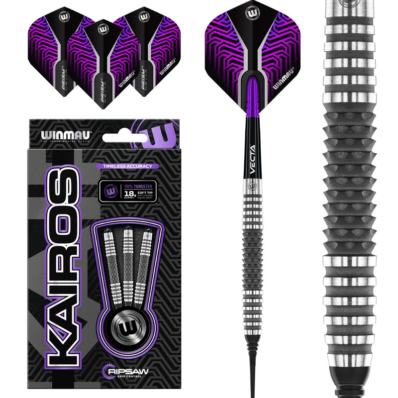 Kairos 90% Tungsten Soft Tip Darts by Winmau 20 Gram