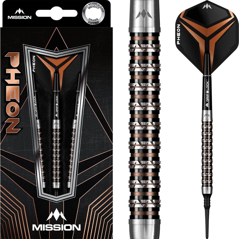 Mission – Pheon Darts – Soft Tip – 90% Tungsten – 20g