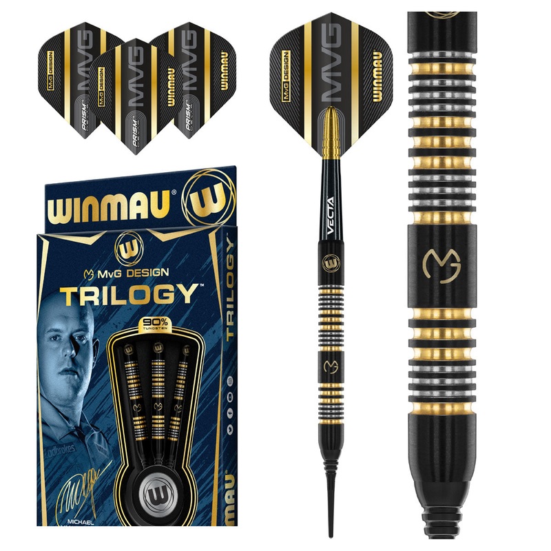 MVG Trilogy 90% Tungsten Soft Tip Darts by Winmau 20 Gram