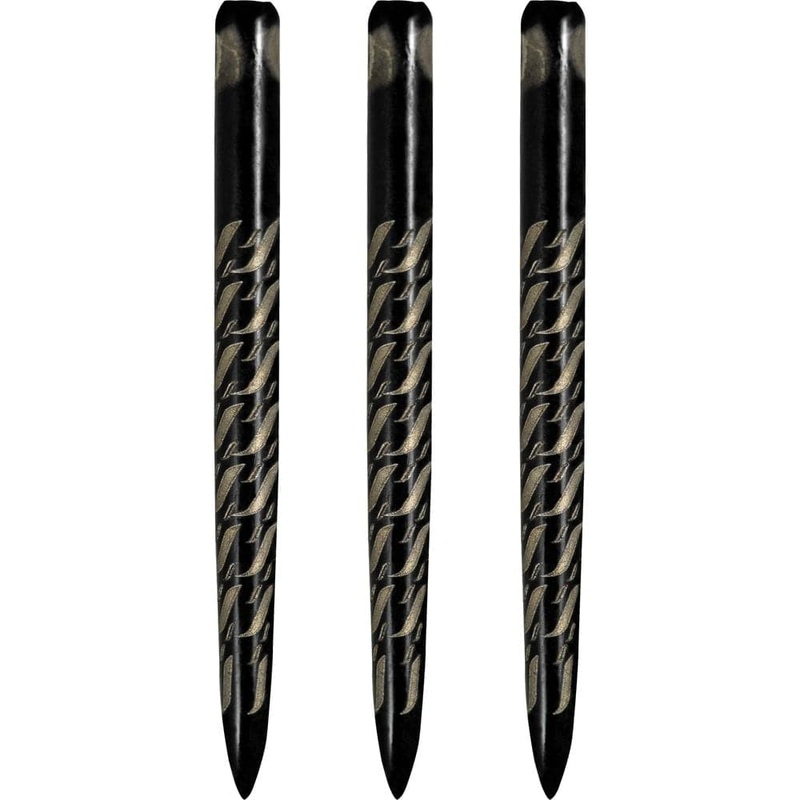 One80 Aztec Dart Points – Style D – Black – Swirl 32mm