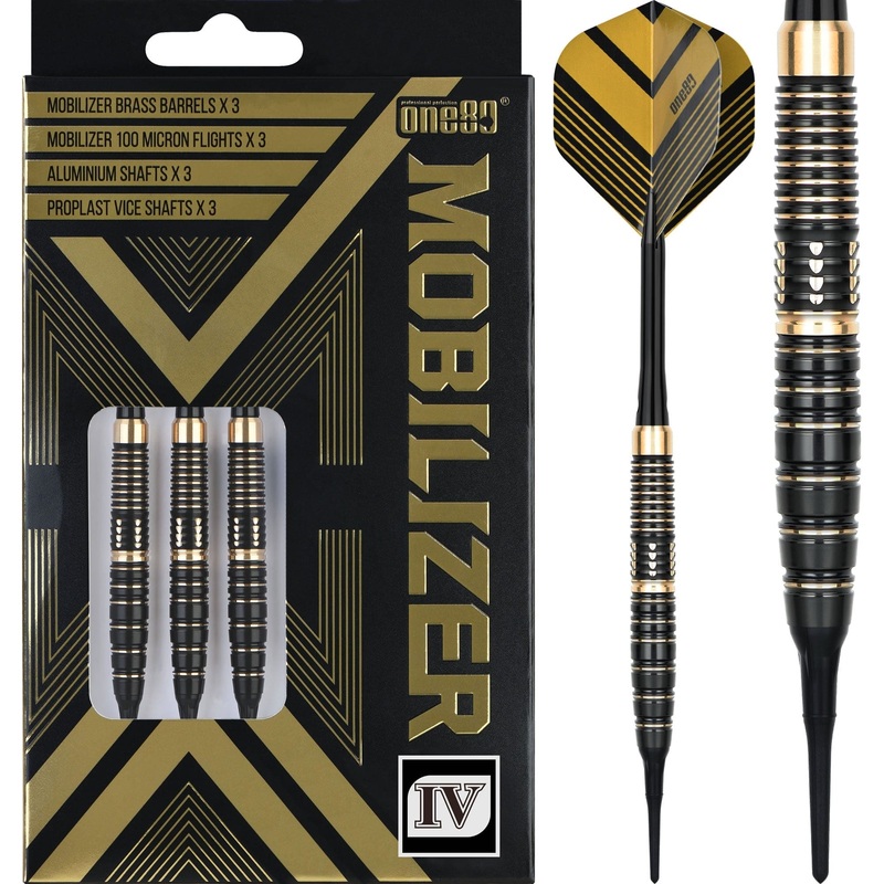 One80 Mobilizer Darts – Soft Tip – Brass – M04 – 18g