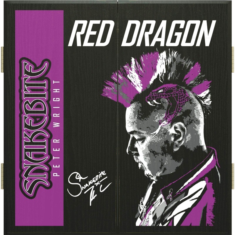 Red Dragon – Peter Wright Dartboard Cabinet