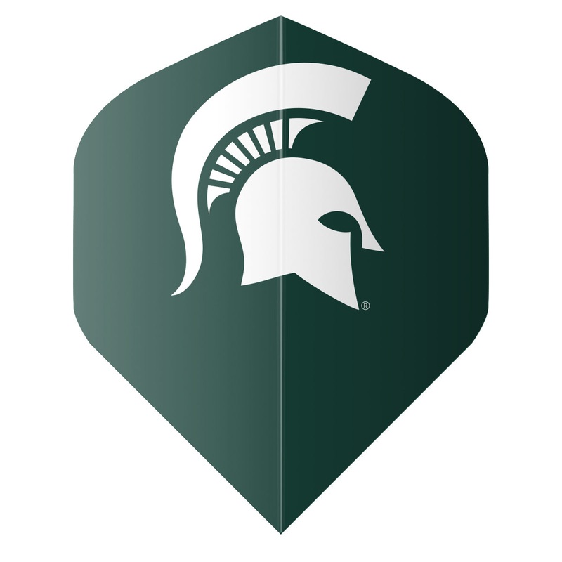 Shot NCAA Michigan State Spartans Flight Set Dark Green Standard 100 Micron Polymer